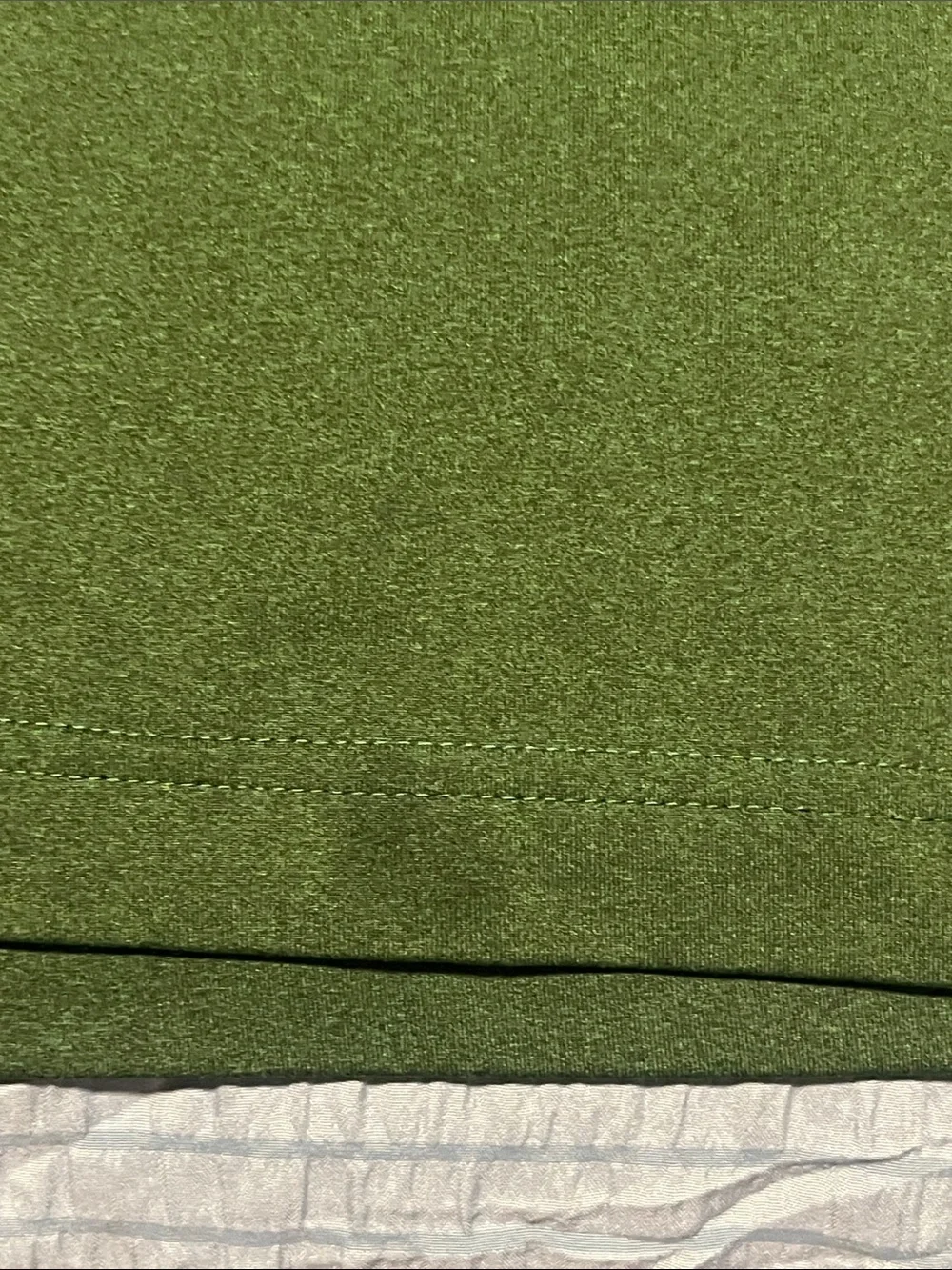 adidas Men’s Forest Green Short-Sleeve Athletic Tee with Gray Panels